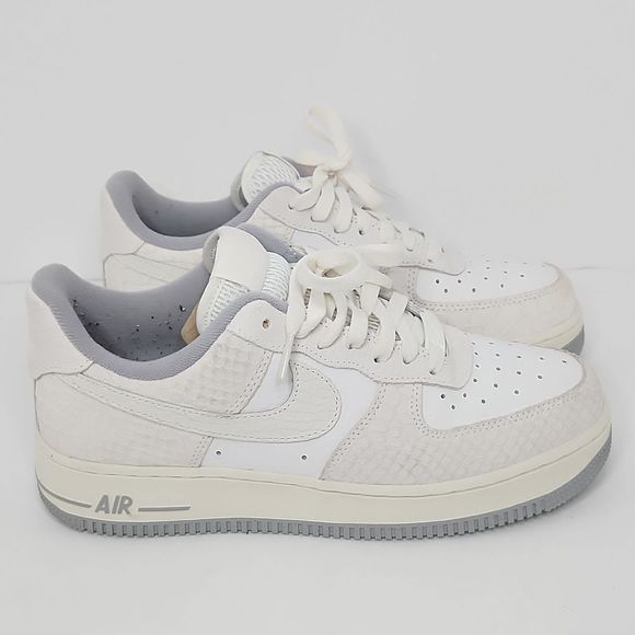 Nike Shoes - Nike Air Force one white python sneakers.